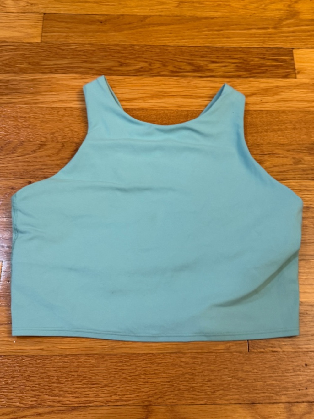Athleta Conscious Crop Sports Bra Light Teal (Blue) Size Medium Cropped Tank Top